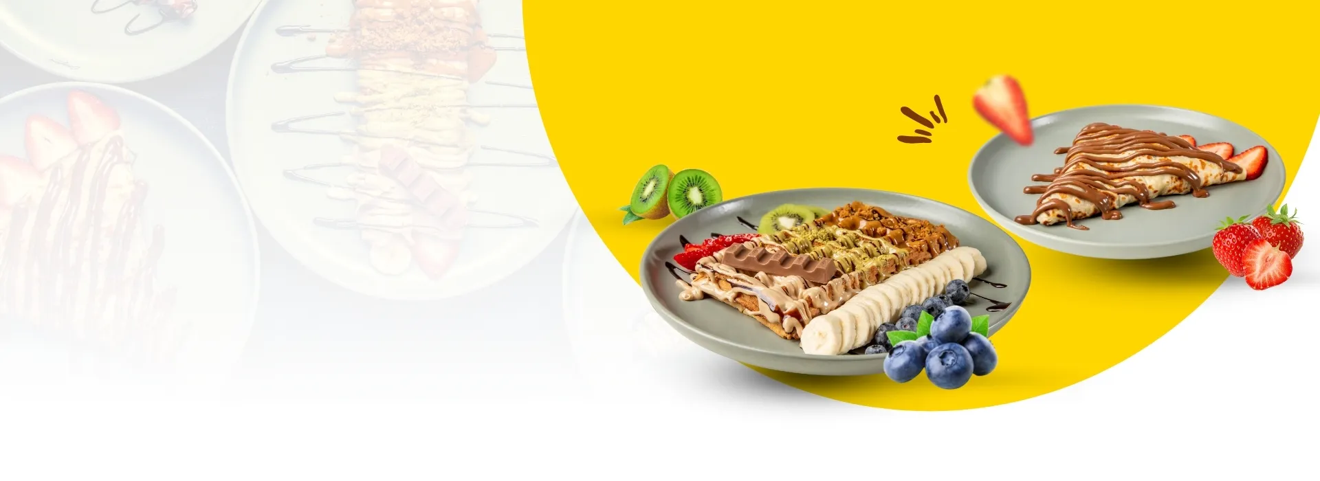 Bora Bora Smoothie Cafe waffles and food